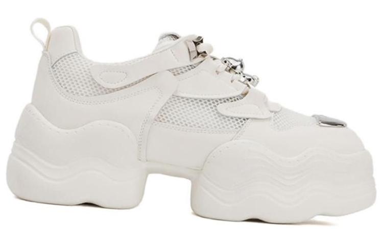 Order (W) 奥康合成皮革低帮厚底“米色老爹鞋” 1234432009