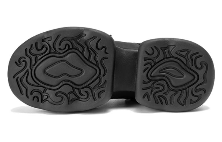 Lookbook (W) 奥康合成皮低帮厚底“黑色老爹鞋” 1234432008