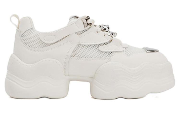 Lookbook (W) 奥康合成皮革低帮厚底“米色老爹鞋” 1234432009