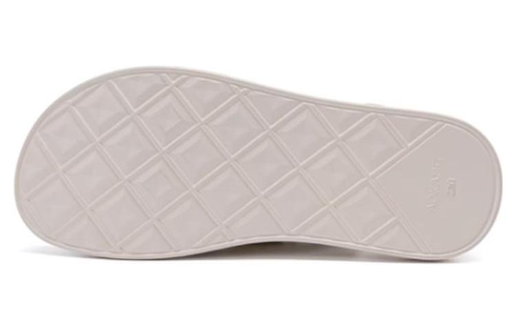 (W) Aokang Toe Loop Magic Tape Sandals 'Beige' 圖 5