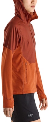 (W) アークテリクス デルタハイブリッド フリースジャケット 防風 カラーブロック フード付き暖かコート 29607 3