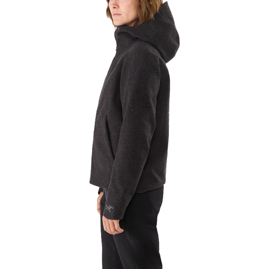 (Women) Arcteryx  Paral Tech Solid Logo Embroidered Softshell Hoodie Jacket Black 29634 圖 5