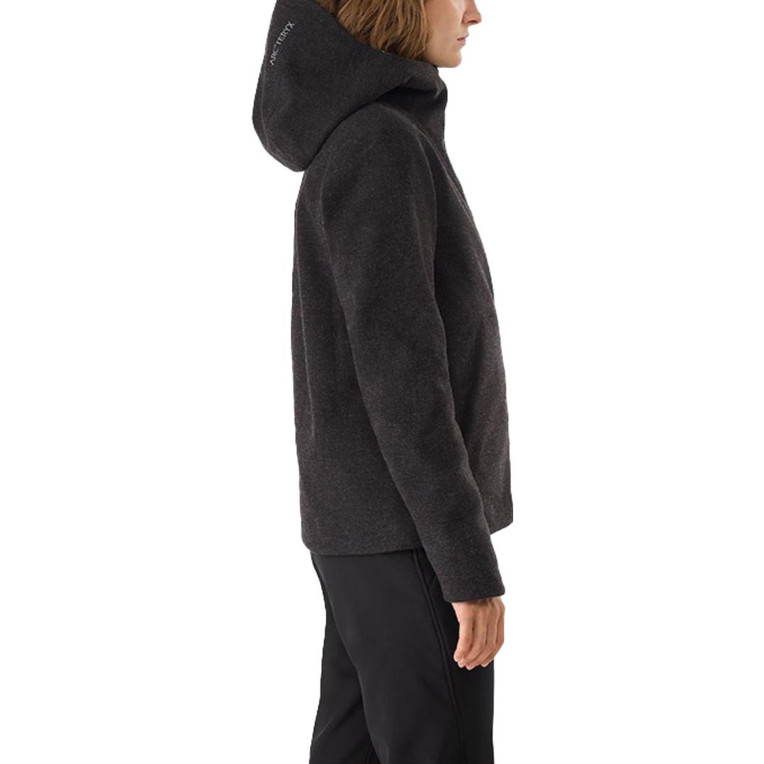 (Women) Arcteryx  Paral Tech Solid Logo Embroidered Softshell Hoodie Jacket Black 29634 圖 6