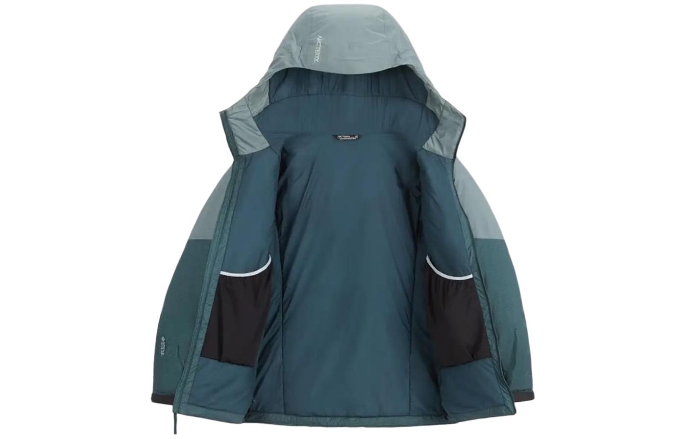 (Women) Arcteryx  RUSH Insulated Windproof Colorblock Logo Hooded Jacket. 29640