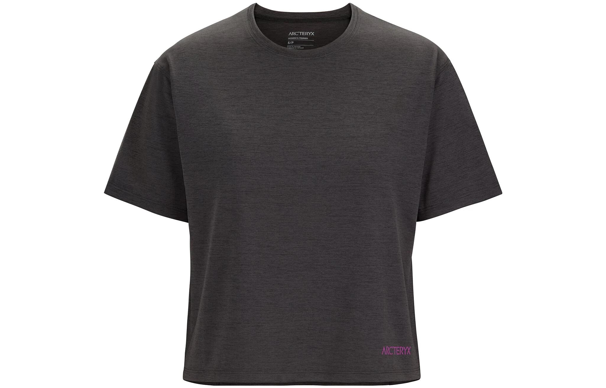 (Women) Arcteryx  TAEMA Crop Lightweight Quick-Dry T-Shirt with Colorful Logo. 30732