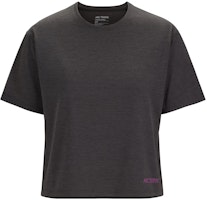 (Women) Arcteryx TAEMA Crop Lightweight Quick-Dry T-Shirt with Colorful Logo. 30732 (Women) Arcteryx TAEMA Crop Lightweight Quick-Dry T-Shirt with Colorful Logo. 30732