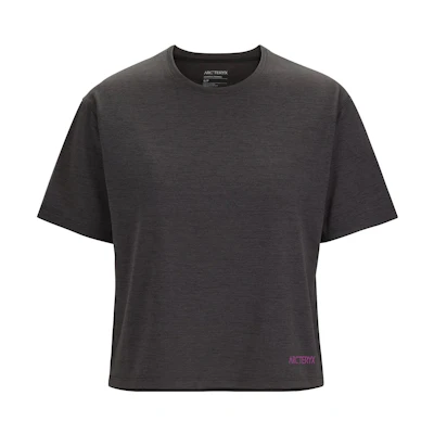 (Women) Arcteryx TAEMA Crop Lightweight Quick-Dry T-Shirt with Colorful Logo. 30732
