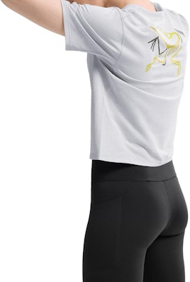 (Women) Arcteryx TAEMA Crop Lightweight Quick-Dry T-Shirt with Colorful Logo. 30732 5