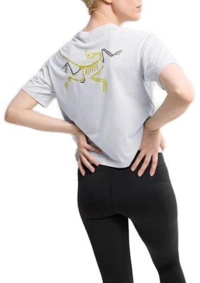 (Women) Arcteryx TAEMA Crop Lightweight Quick-Dry T-Shirt with Colorful Logo. 30732 6