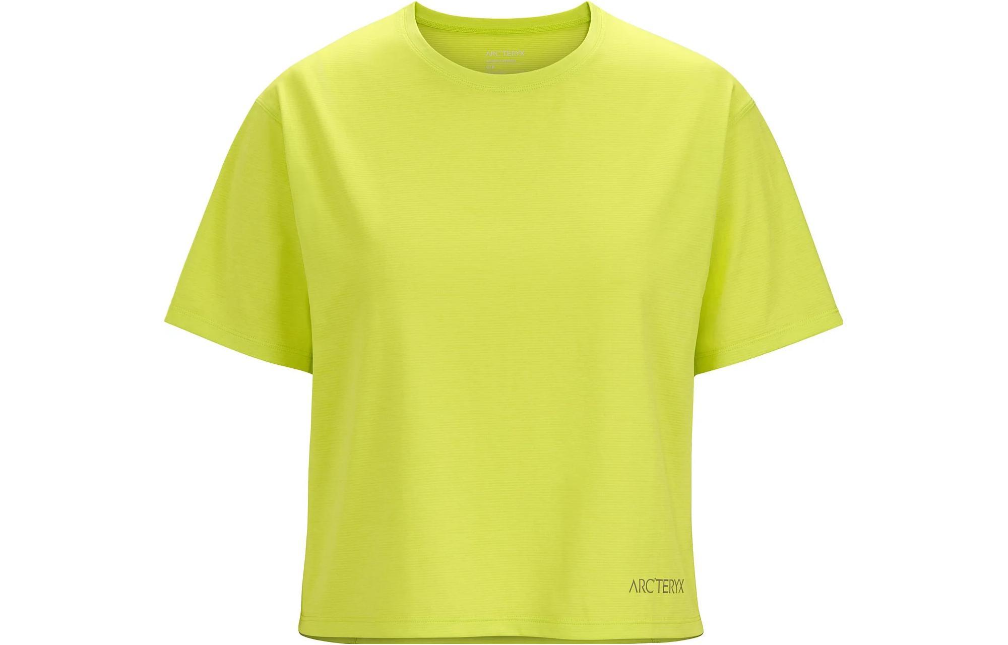 Shop (Women) Arcteryx  TAEMA Crop Lightweight Quick-Dry T-Shirt with Colorful Logo. 30732