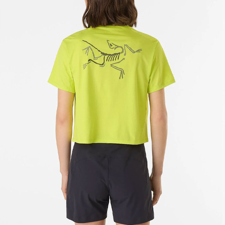 Purchase (Women) Arcteryx  TAEMA Crop Lightweight Quick-Dry T-Shirt with Colorful Logo. 30732