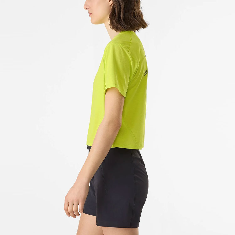 Details for (Women) Arcteryx  TAEMA Crop Lightweight Quick-Dry T-Shirt with Colorful Logo. 30732