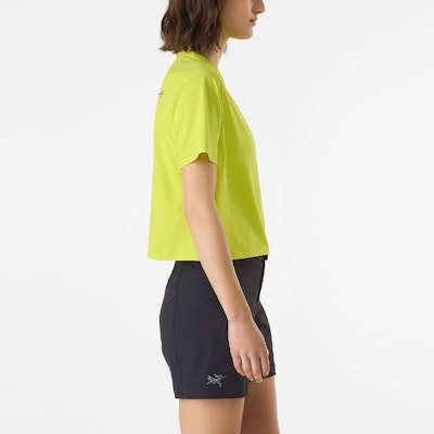 (Women) Arcteryx TAEMA Crop Lightweight Quick-Dry T-Shirt with Colorful Logo. 30732 Sizing (Women) Arcteryx TAEMA Crop Lightweight Quick-Dry T-Shirt with Colorful Logo. 30732