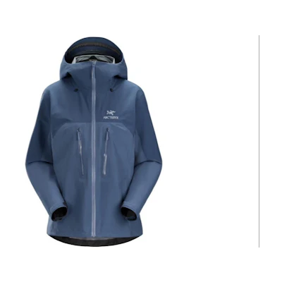 (Women) Arcteryx Arc'teryx Alpha AR Jacket Blue - Patterned Full-Zip Long Sleeve Jacket 30083