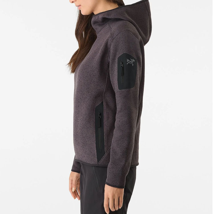 Details for (Women) Arcteryx Arc'teryx  Covert Hoodie Fleece with Side Logo and Warm Print Design. X000005741