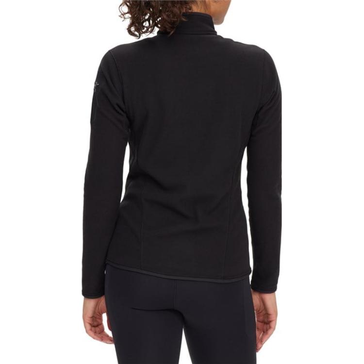 Shop (Women) Arcteryx Arc'teryx  Delta LT Zip Pullover Black High-Neck Long-Sleeve Sweatshirt. 23138