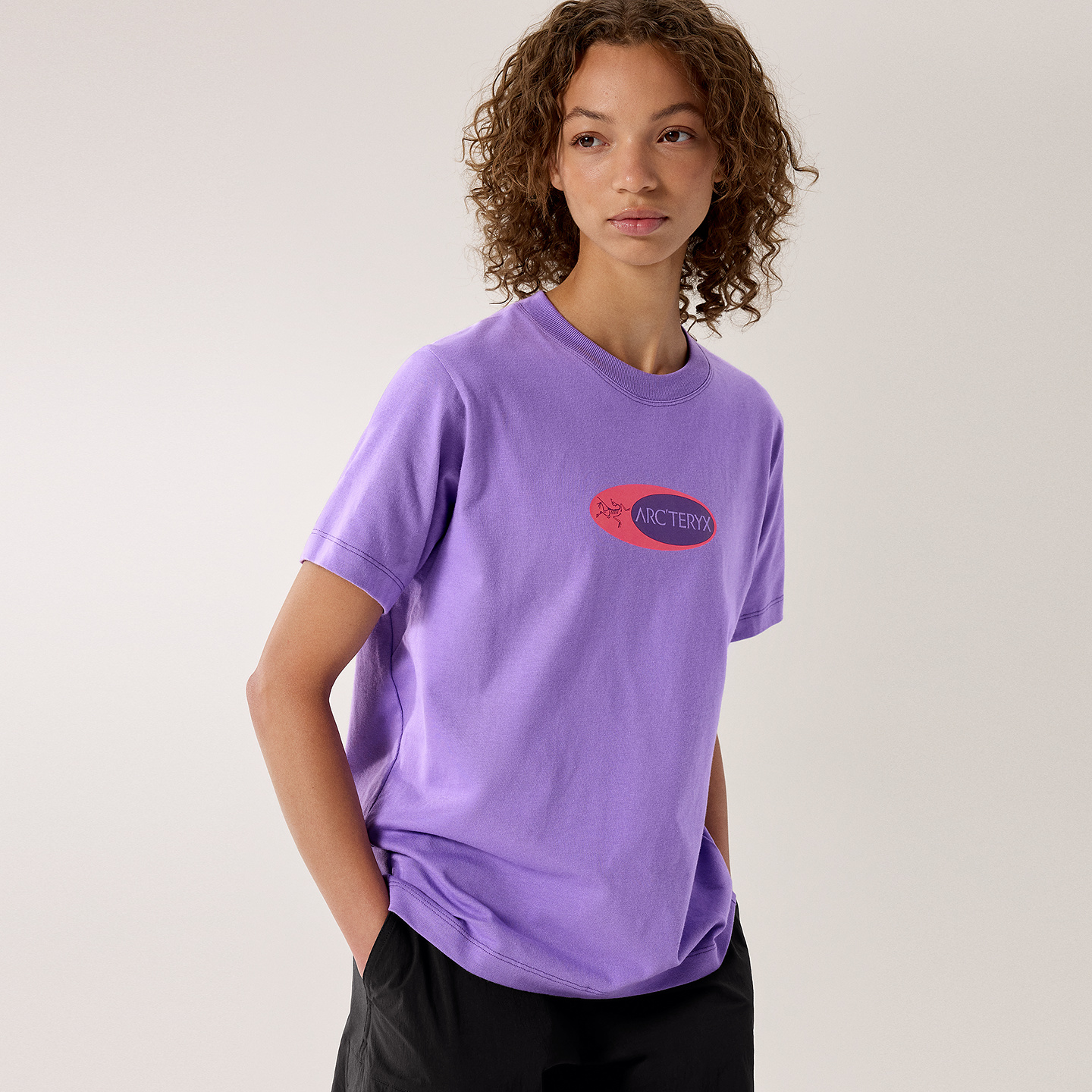 (Women) Arcteryx Arc'teryx  Purple Cotton Short Sleeve T-Shirt X000009843 圖 5