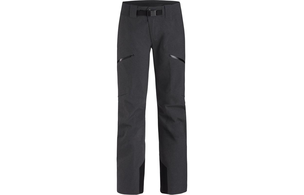 (Women) Arcteryx Arc'teryx  Solid Straight-Cut Breathable Windproof Ski Pants Black/Grey 25808