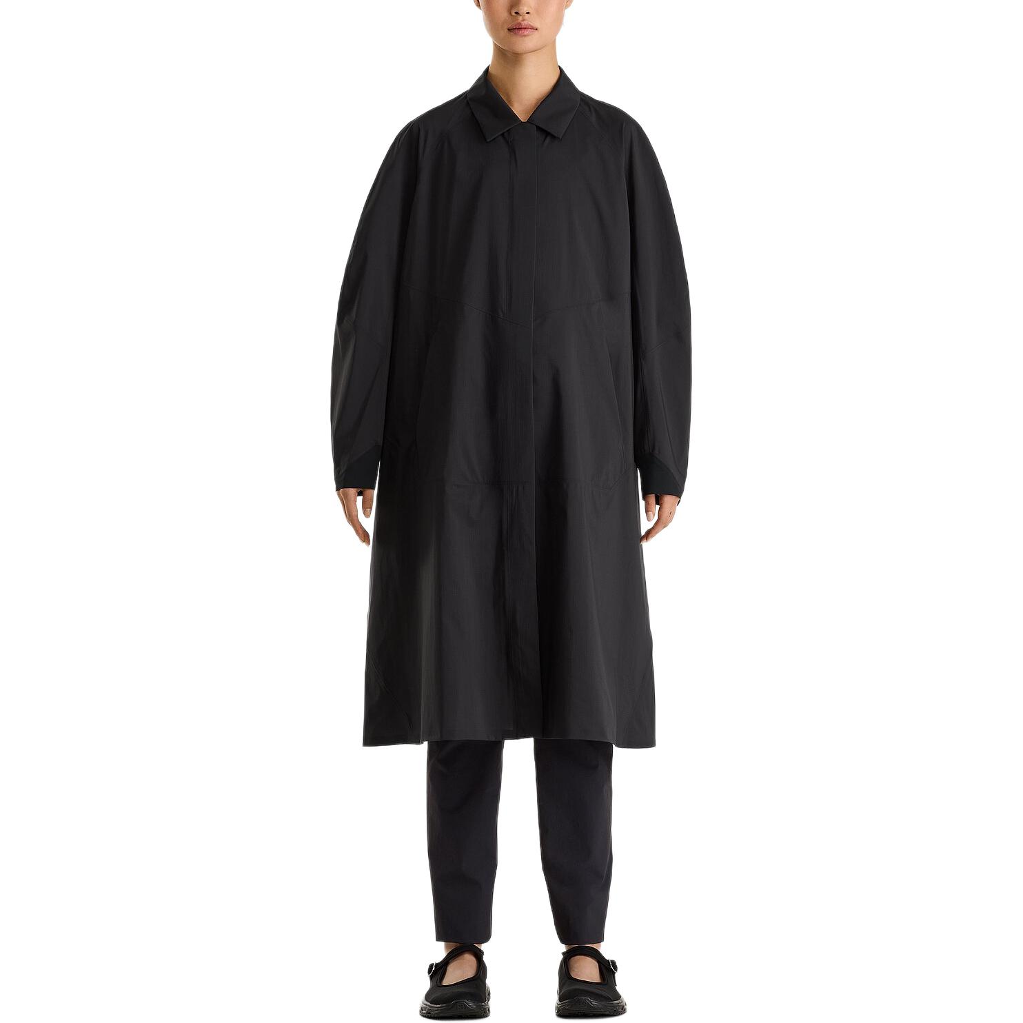Lookbook (Women) Arcteryx Arc'teryx  Turing Loose Fit Long Sleeve Coat Black. X000006875