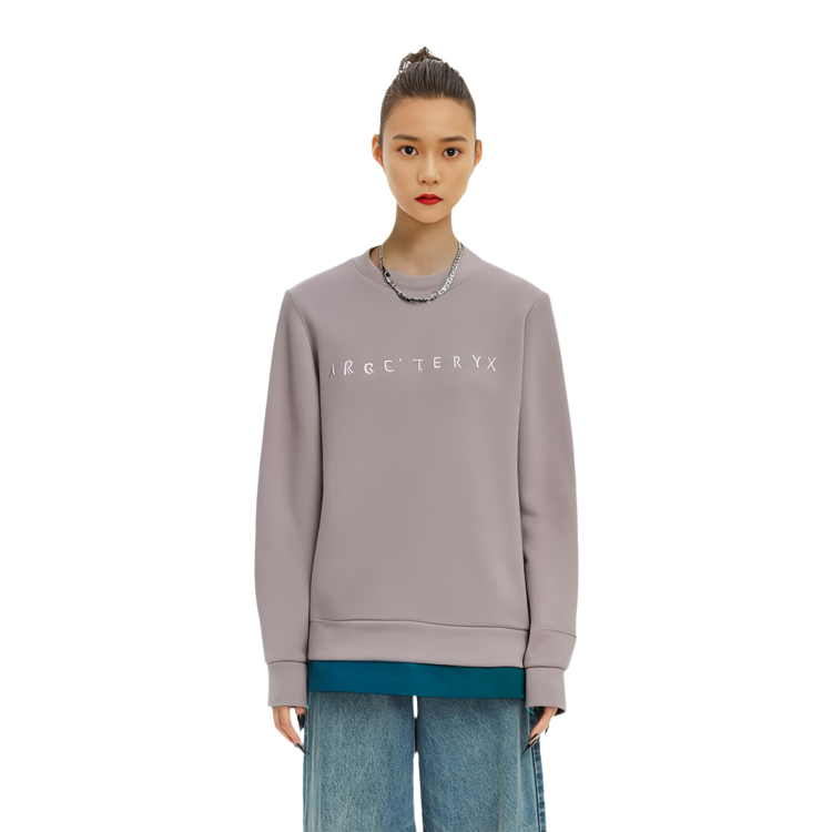 Details for (W) Arcteryx Crewneck Pullover Bordir Sweatshirt Pink. 27824