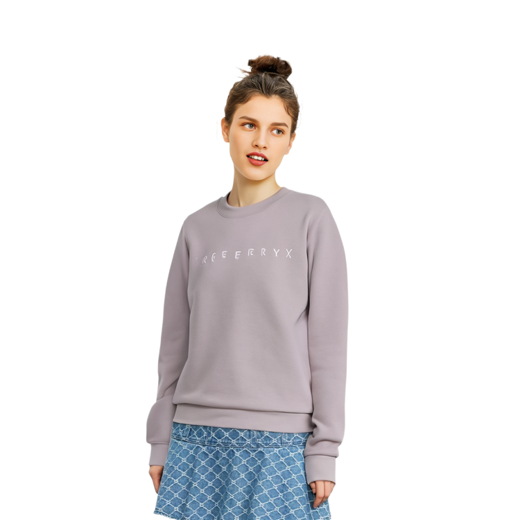 Sizing (W) Arcteryx Crewneck Pullover Bordir Sweatshirt Pink. 27824
