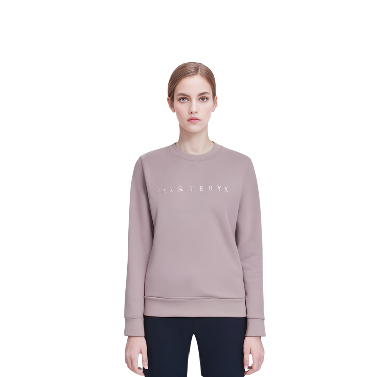 Cheap (W) Arcteryx Crewneck Pullover Bordir Sweatshirt Pink. 27824