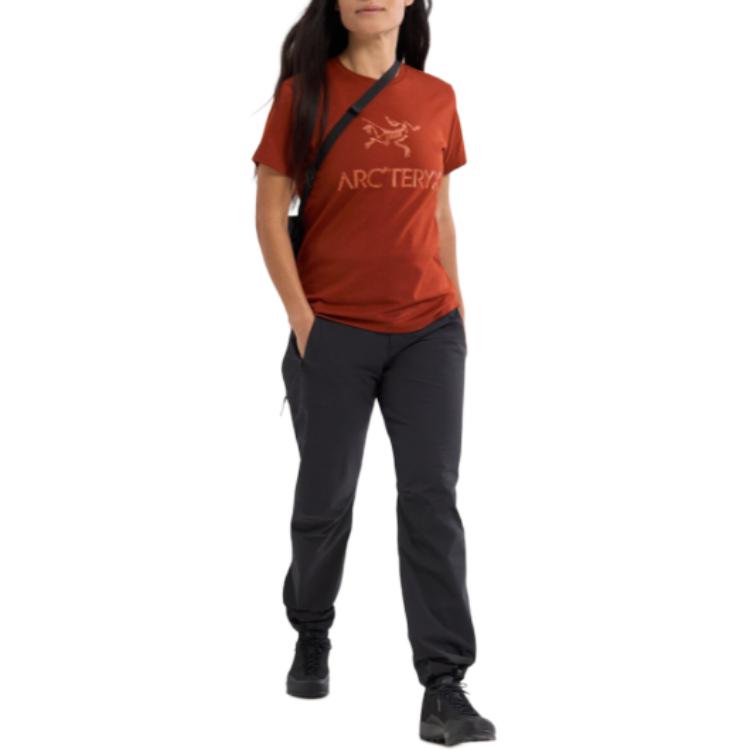 Lookbook (Women) Arcteryx Arc'teryx Arc'Word Logo Print Crewneck  Breathable Short Sleeve Tee X000008135