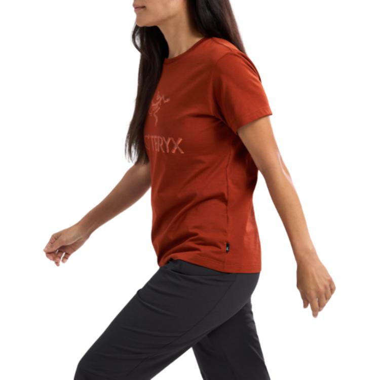 Purchase (Women) Arcteryx Arc'teryx Arc'Word Logo Print Crewneck  Breathable Short Sleeve Tee X000008135