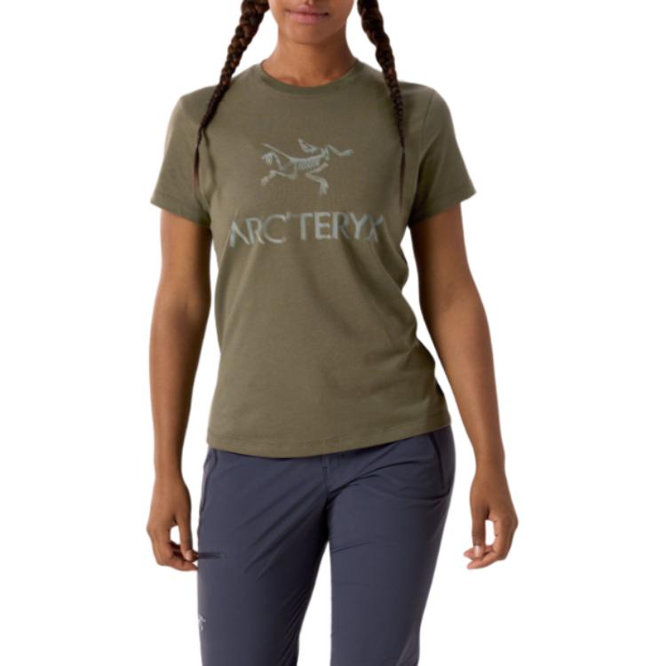 Sizing (Women) Arcteryx Arc'teryx Arc'Word Logo Print Crewneck  Breathable Short Sleeve Tee X000008135