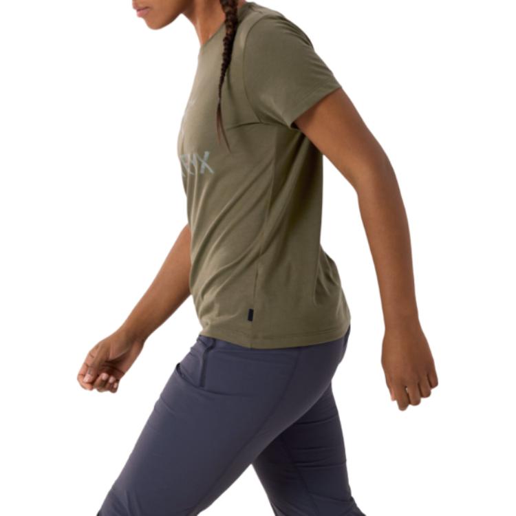 Cheap (Women) Arcteryx Arc'teryx Arc'Word Logo Print Crewneck  Breathable Short Sleeve Tee X000008135
