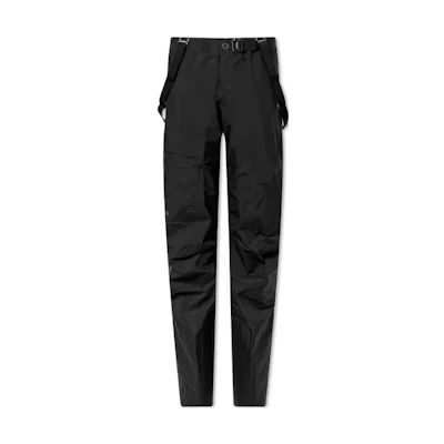 (Women) Arcteryx Arc'teryx Beta Black Adjustable Strap Straight-Leg Shell Pants. 25701