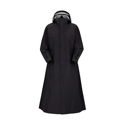 (Women) Arcteryx Arc'teryx Ceralle Long Coat with Logo Embroidery - Solid Color 29774
