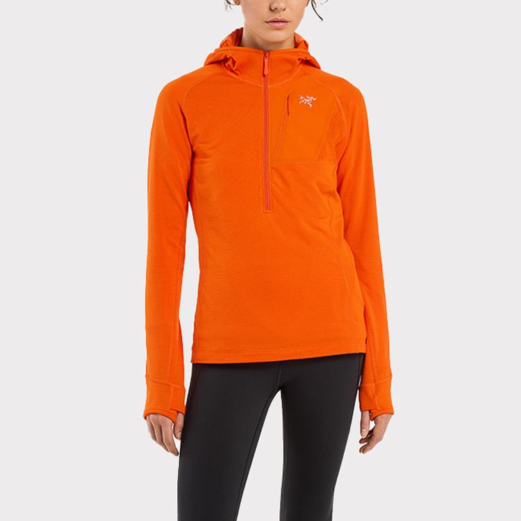 (Women) Arcteryx Arc'teryx Delta Half-Zip Hoodie  Solid Color Long Sleeve Jacket. 29606 圖 3