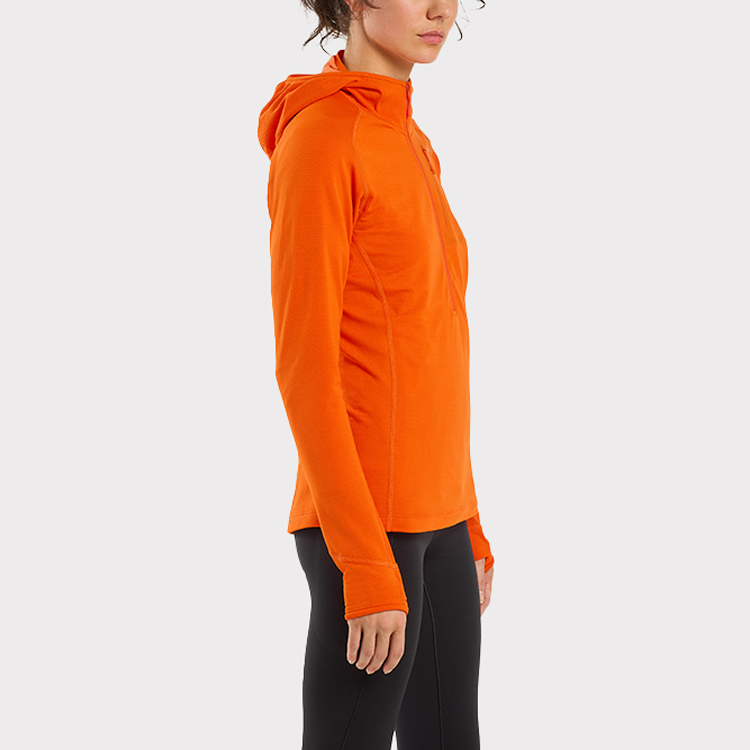 (Women) Arcteryx Arc'teryx Delta Half-Zip Hoodie  Solid Color Long Sleeve Jacket. 29606 圖 5