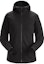 Buy (Women) Arcteryx Arc'teryx Delta LT Hoody Black Full-Zip Long Sleeve Jacket Hoodie 23144