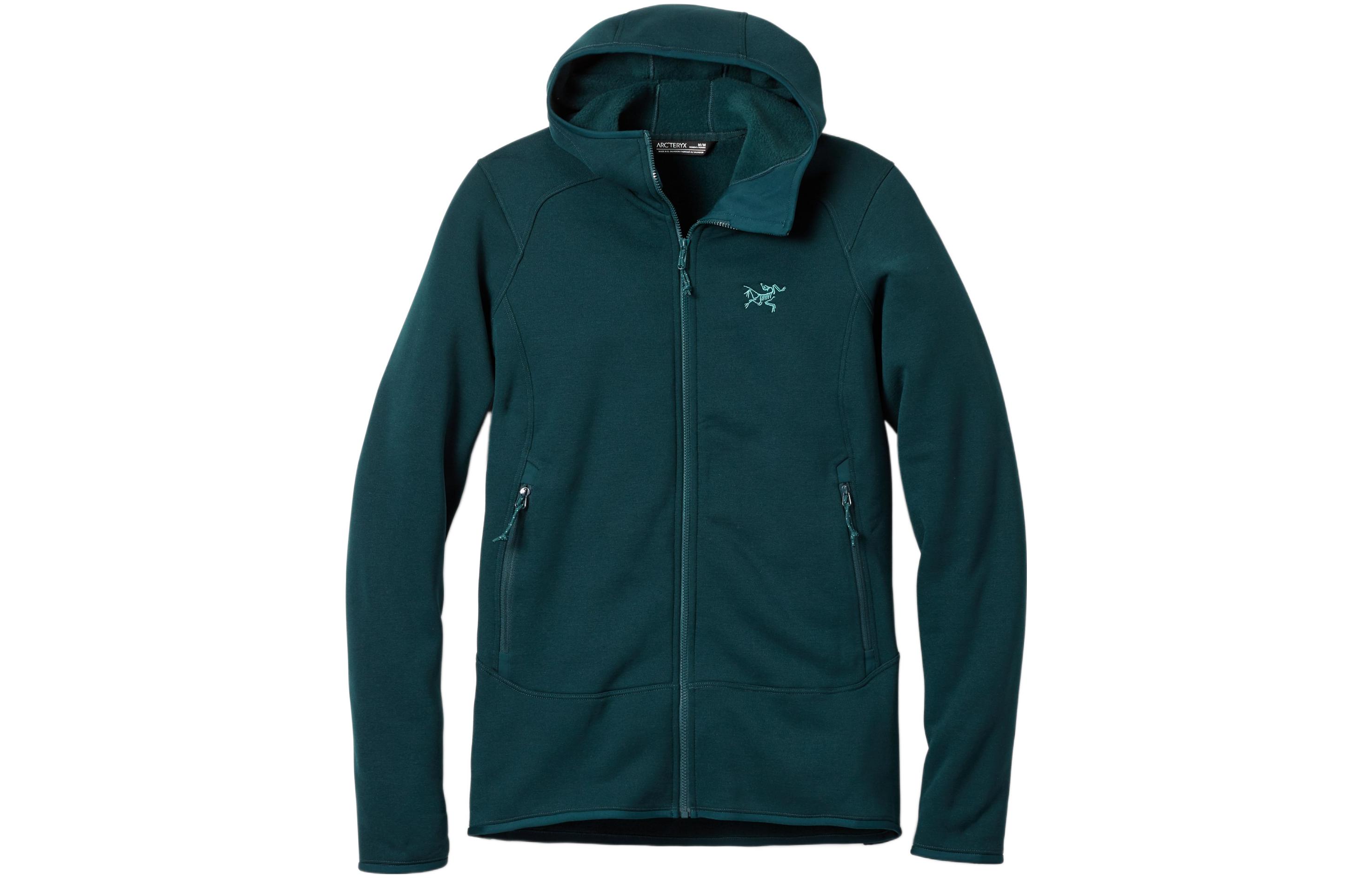 (Women) Arcteryx Arc'teryx Kyanite  Fleece Hoodie Full-Zip Jacket in Peacock Green 19769