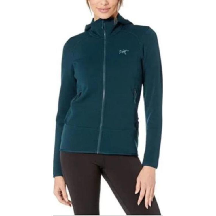 (Women) Arcteryx Arc'teryx Kyanite  Fleece Hoodie Full-Zip Jacket in Peacock Green 19769 圖 8