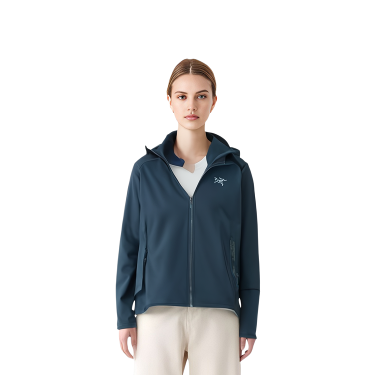 (Women) Arcteryx Arc'teryx Kyanite  Fleece Hoodie Full-Zip Jacket in Peacock Green 19769 圖 9