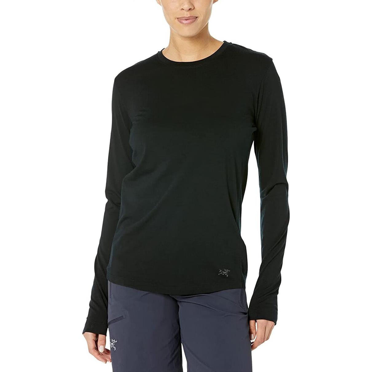 Sizing (Women) Arcteryx Arc'teryx Lana Crew LS Plain Long Sleeve Sports T-Shirt Women Regular Fit 28020