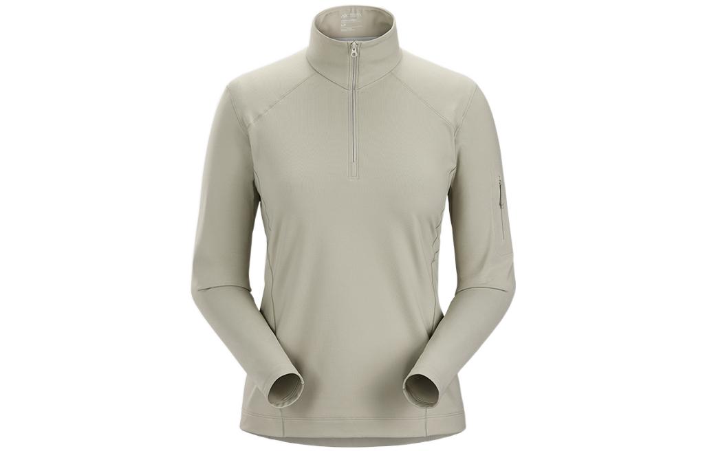 (Women) Arcteryx Arc'teryx RHO LT  Lightweight Breathable Half-Zip Fleece Long Sleeve Top 30352