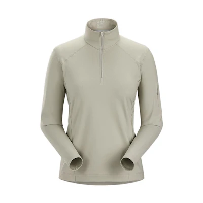 (Women) Arcteryx Arc'teryx RHO LT Lightweight Breathable Half-Zip Fleece Long Sleeve Top 30352