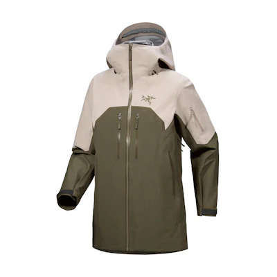 (Women) Arcteryx Arc'teryx RUSH Lightweight Waterproof Windproof GTX Jacket Green/Beige X000010158