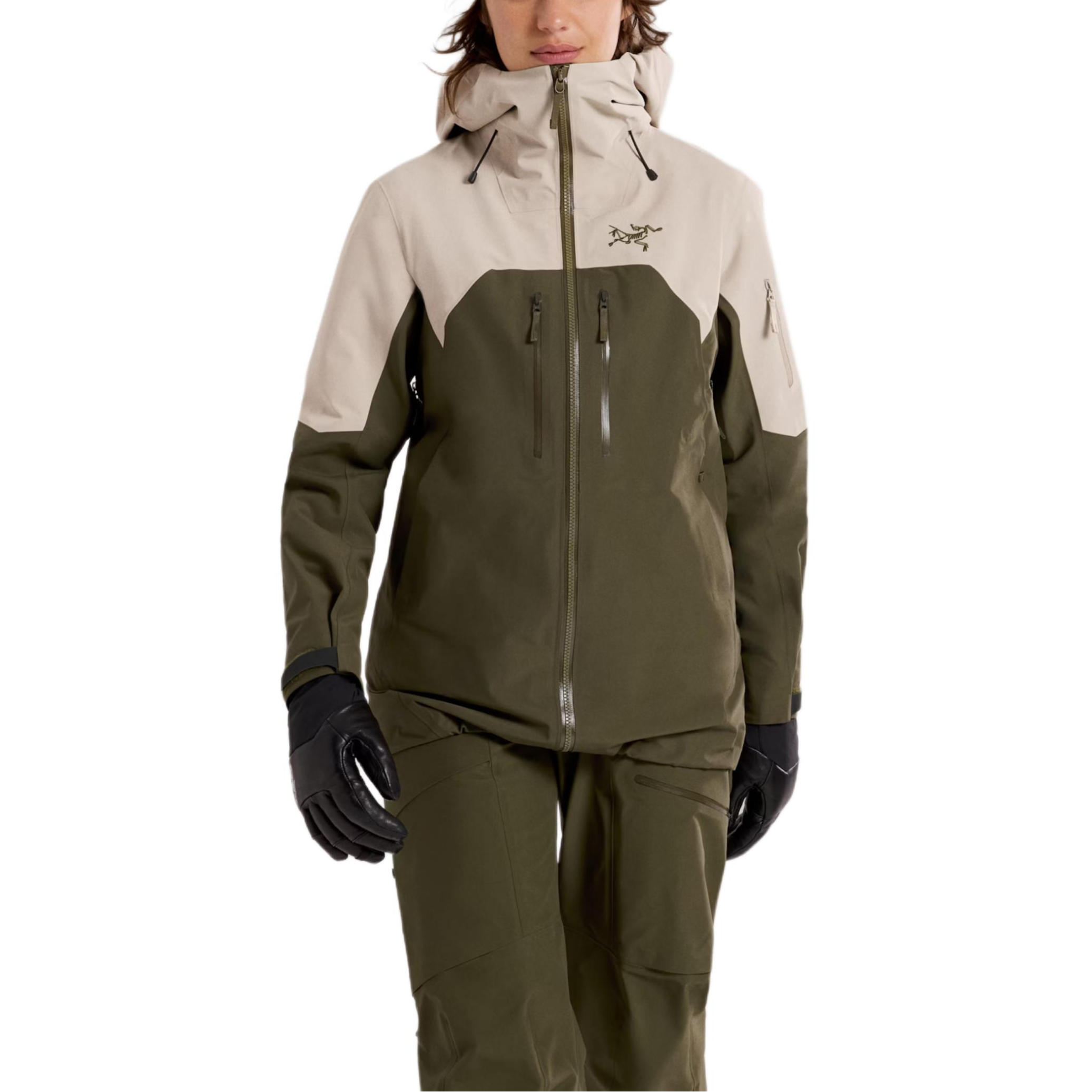 Purchase (W) 아크테릭스 RUSH 방수 방풍 고어텍스 재킷 그린/베이지 (가볍고 실용적) X000010158