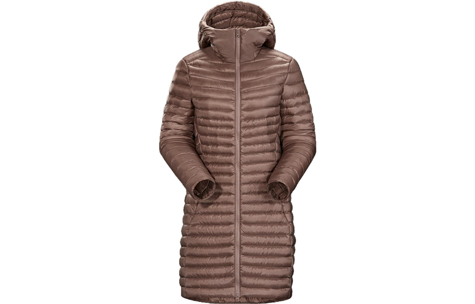 (Women) Arcteryx Arc'teryx RUSH  Long Quilted Hooded Jacket - Solid Color. 28243