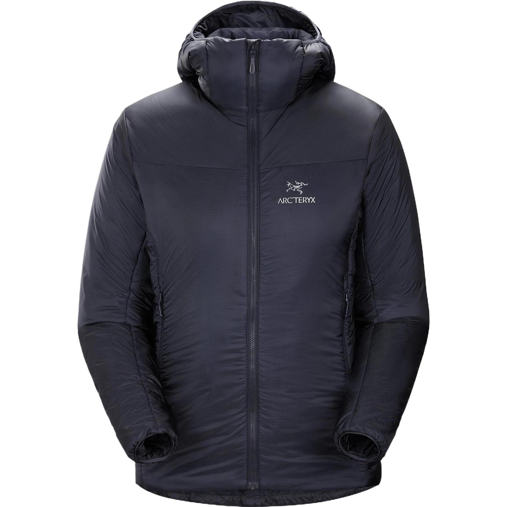 Order (W) Jaket Arcteryx Squamish Nuclei FL Hooded Hitam Lengan Panjang Kasual. L08439000