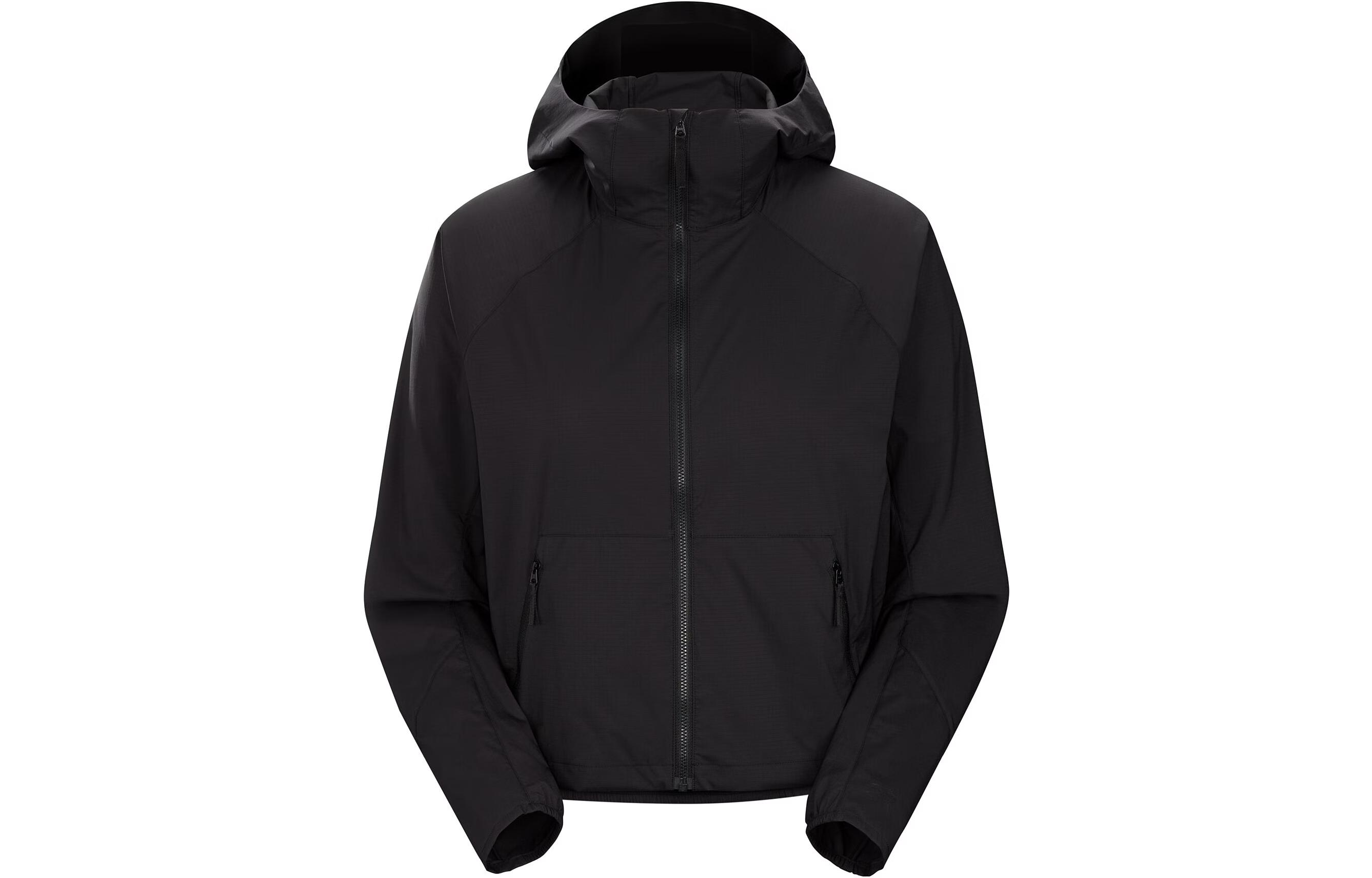 (Women) Arcteryx Arc'teryx Stowe Windshell Solid Windbreaker Zipper Hooded Jacket . 28913