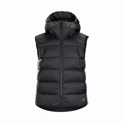 (Women) Arcteryx Arc'teryx Thorium Hooded Down Vest Sleeveless Solid Color Zip 29631