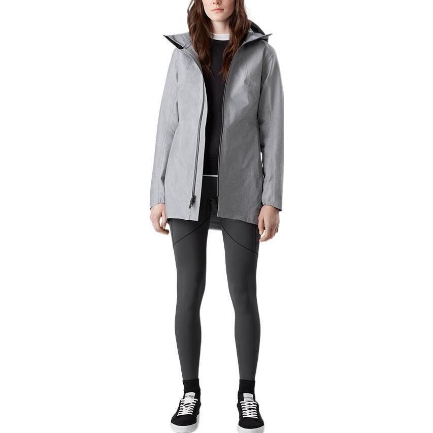 Lookbook (Women) Arcteryx Arc'teryx x PALACE Codetta Cinch Heather Gore-Tex  Grey Hooded Coat 27791