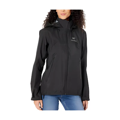 (Women) Arcteryx BETA AR Waterproof Hooded Jacket Black Outdoor Apparel L07856100