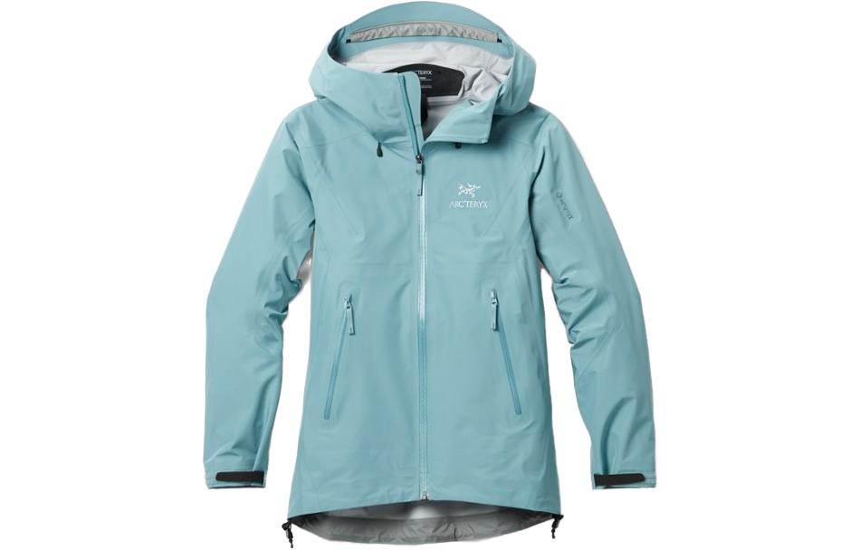 (Women) Arcteryx Blue Embroidered Logo Print Hooded Jacket X000005468